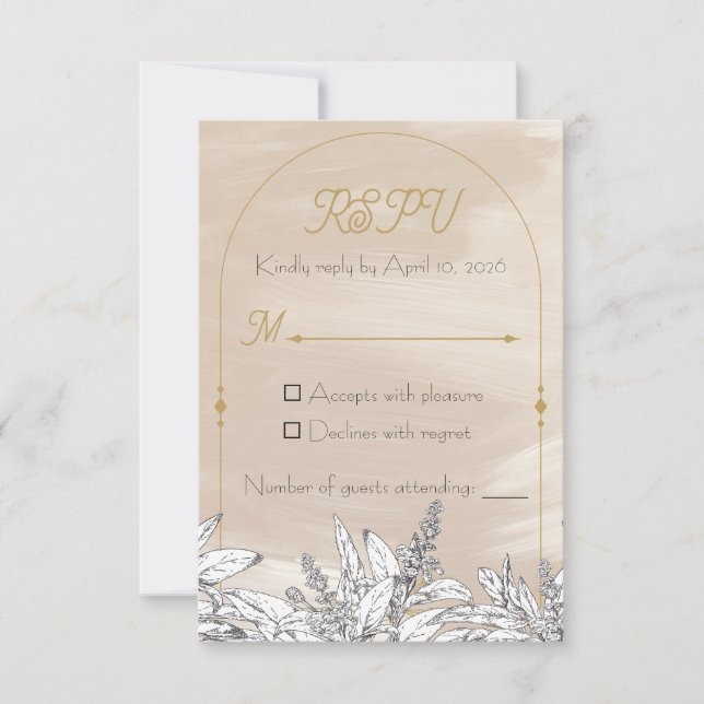 Pastel Pink Wedding Invitation (Devant)