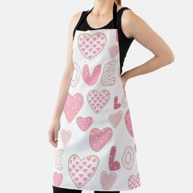 PASTEL PINK & WHITE VALENTINSTAG HERZEN SCHÜRZE (InSitu)