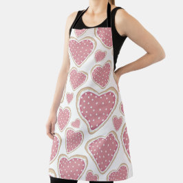 PASTEL PINK & WHITE VALENTINSTAG HERZEN SCHÜRZE