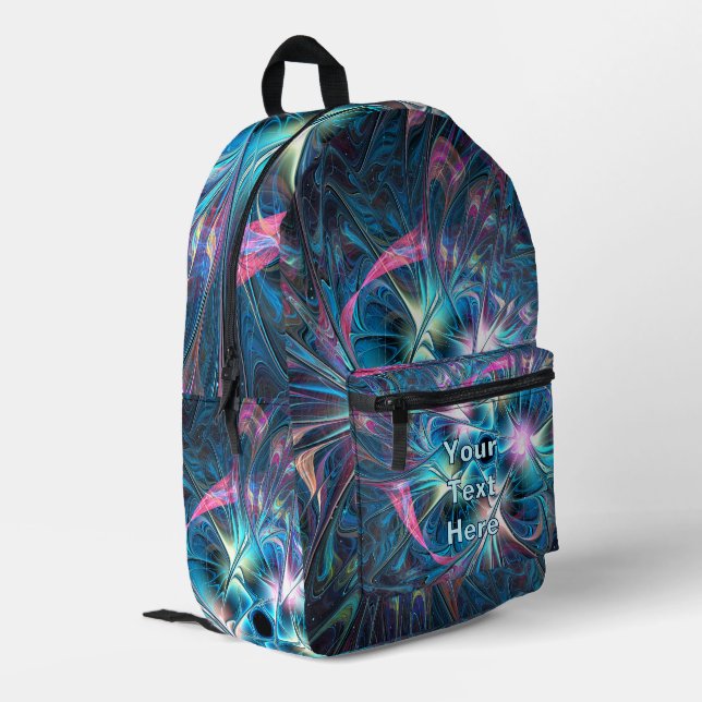 Pastel Plastic Bedruckter Rucksack (Rückseitige Ecke links)