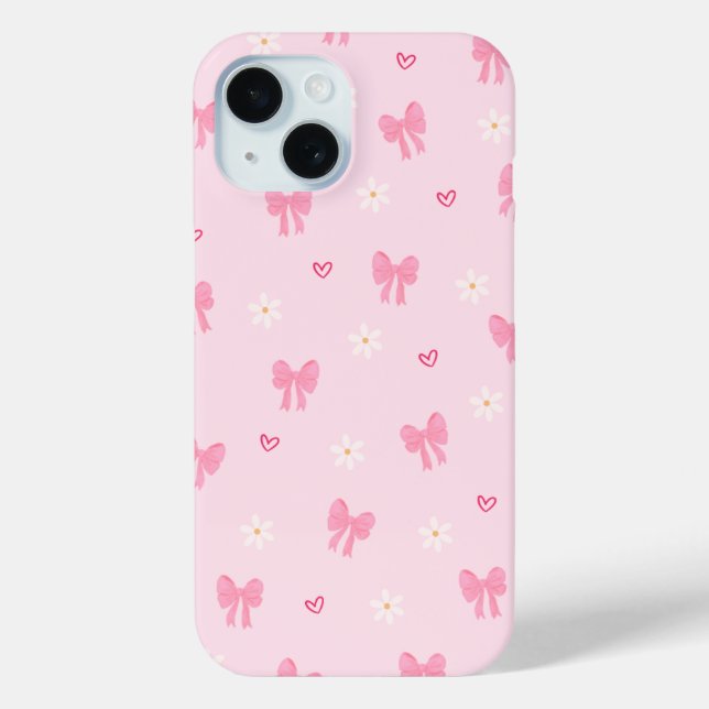 Pastel Playful Ribbon Pattern Case-Mate iPhone Hülle (Rückseite)