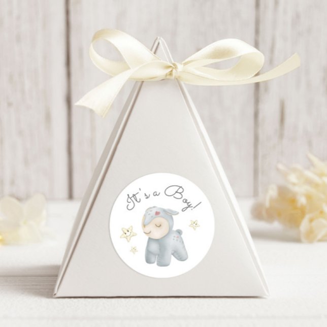 Pastel Plush Toys Es ist ein Junge Runder Aufkleber (Von Creator hochgeladen)