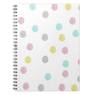 Pastel Polka Dots Notizblock