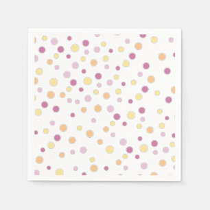 Pastel Polka Dots Paper Serviette