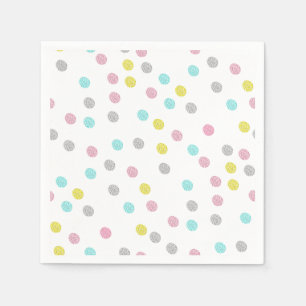 Pastel Polka Dots Serviette