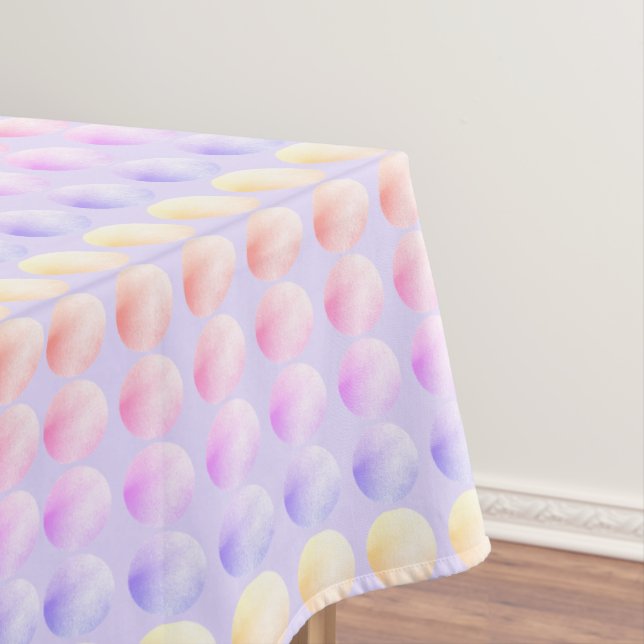 Pastel Polka Dots Tablecloth 60" x 84" Tischdecke (Beispiel)