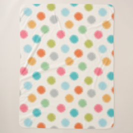 Pastel Pompoms Sherpa Blanket Sherpadecke