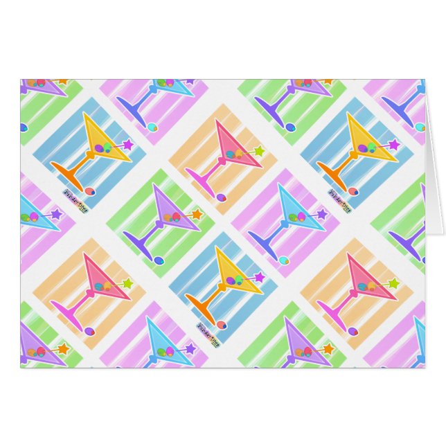PASTEL POP ART MARTINIS (Devant horizontal)