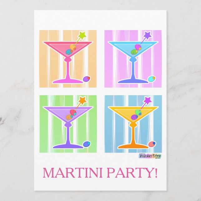 PASTEL POP ART MARTINIS (Vorderseite)