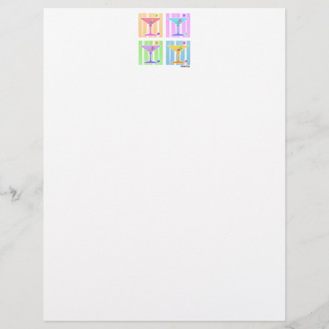 PASTEL POP ART MARTINIS (Vorderseite)