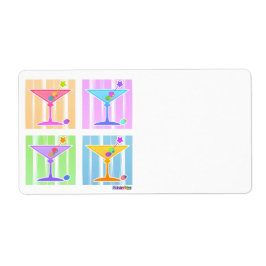 PASTEL POP ART MARTINIS