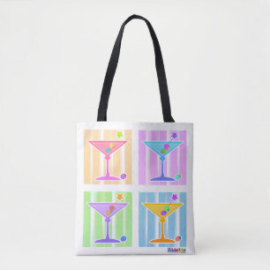 PASTEL POP ART MARTINIS TASCHE