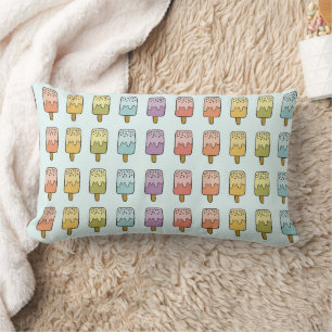 Pastel Popsicle Illustration Niedliche Kinderdekor Lendenkissen