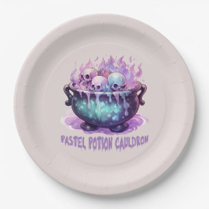 Pastel Potion Cauldron Pappteller