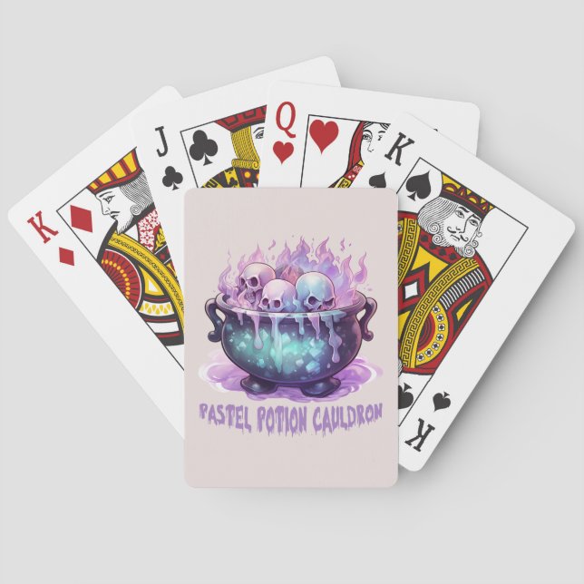 Pastel Potion Cauldron Spielkarten (Rückseite)