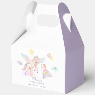 Pastel Princess Unicorn Kinderdusche Geschenkschachtel