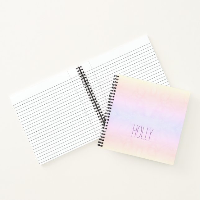 Pastel Prism Personalisiertes Notebook Notizbuch (Innenseite)