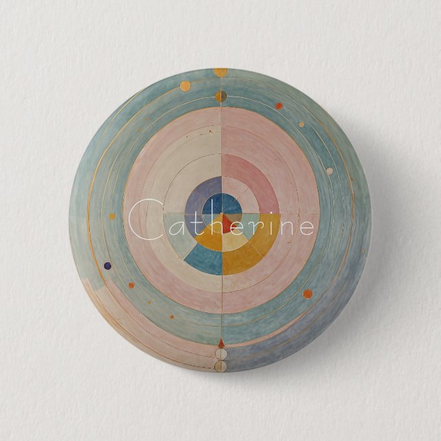 Pastel Prism: Rainbow Color Wheels Button (Vorderseite)