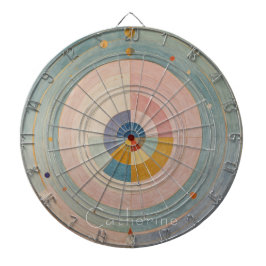 Pastel Prism: Rainbow Color Wheels Dartscheibe