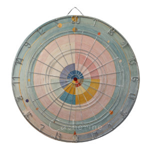 Pastel Prism: Rainbow Color Wheels Dartscheibe