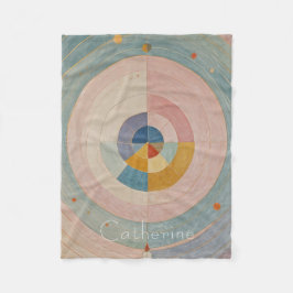 Pastel Prism: Rainbow Color Wheels Fleecedecke