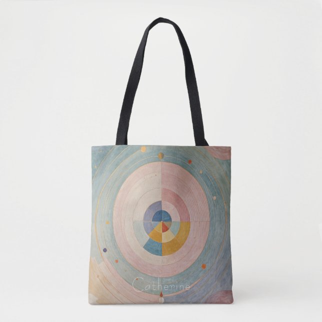 Pastel Prism: Rainbow Color Wheels Tasche (Vorderseite)