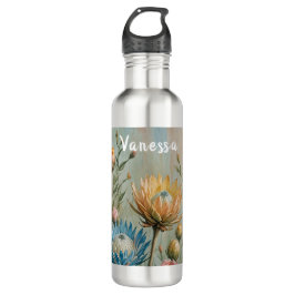 Pastel Protea Traumhaft: Elegante Blumen Edelstahlflasche