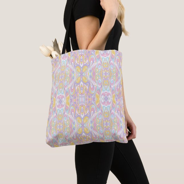 Pastel Psychedelic Pattern | Groovy Liquid Marble Tasche (Von Nahem)