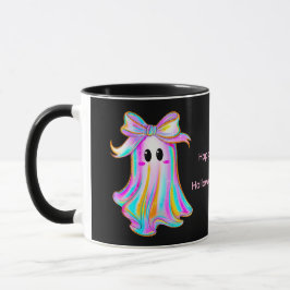 Pastel Pumpkin & Ghost Halloween Tasse