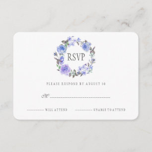 Pastel Purple Aquarelle Florale   RSVP