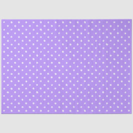 Pastel Purple With Irregular White Polka Dots Seidenpapier