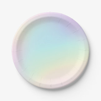 Pastel Rainbow Ästhetische Geburtstagspartei Pappteller