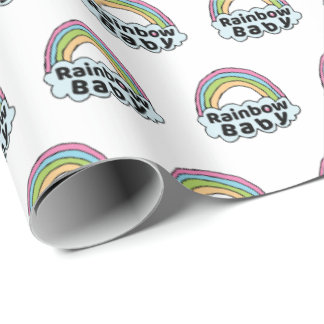Pastel Rainbow Baby Birth Blessing Birth Miracle Geschenkpapier