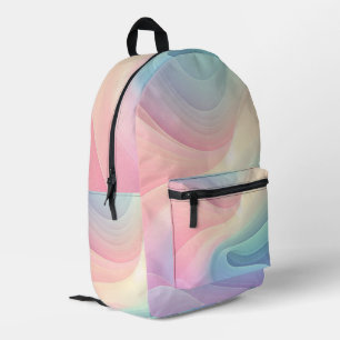 Pastel Rainbow Bedruckter Rucksack