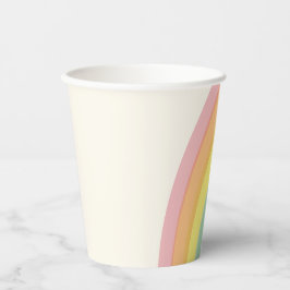 Pastel Rainbow Birthday Party Pappbecher