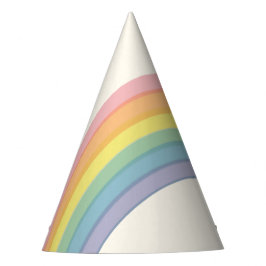 Pastel Rainbow Birthday Party Partyhütchen