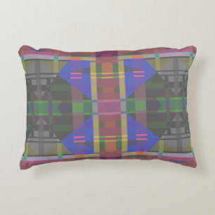 Pastel Rainbow Colorful Geometric Dekokissen