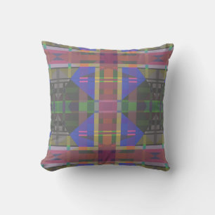 Pastel Rainbow Colorful Geometric Kissen