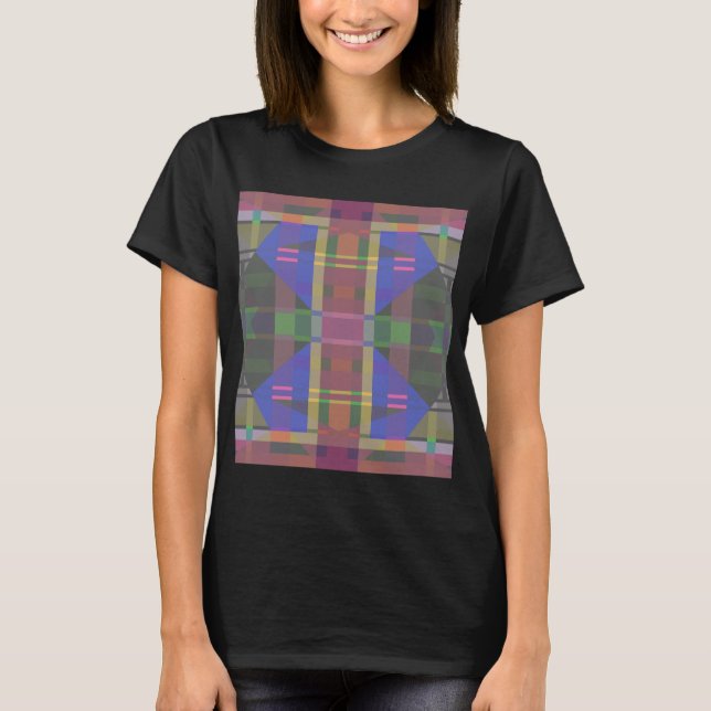 Pastel Rainbow Colorful Geometric T-Shirt (Vorderseite)