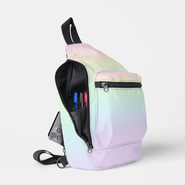 Pastel Rainbow Colors Crossbody Bag (Offen)