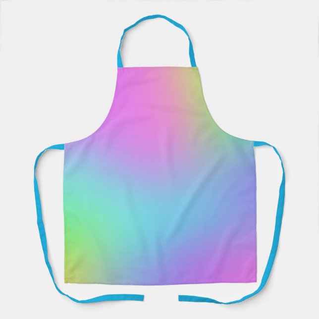 Pastel Rainbow Colors Gradient Schürze (Vorderseite)