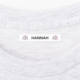 Pastel Rainbow Custom Name School Kinder Kleidung Etiketten