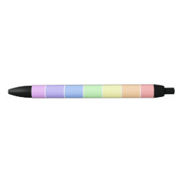 Pastel Rainbow Farbenfrohe Streifen Muster Kugelschreiber