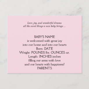 Pastel Rainbow Frame Baby Faire-part