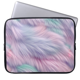 Pastel Rainbow Fur Laptopschutzhülle