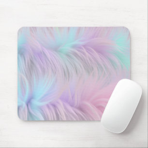Pastel Rainbow Fur Mousepad