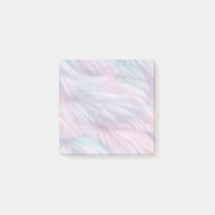 Pastel Rainbow Fur Post-it Klebezettel