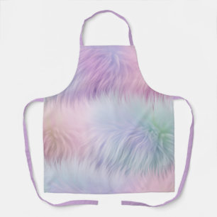Pastel Rainbow Fur Schürze