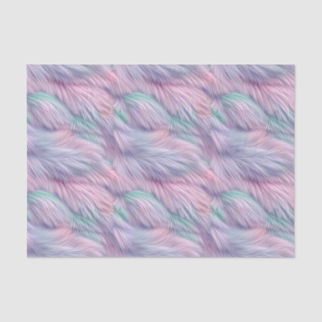 Pastel Rainbow Fur Seidenpapier (Vorderseite)