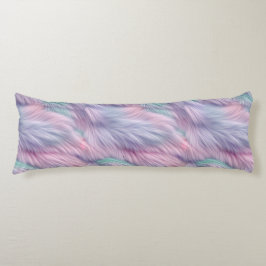 Pastel Rainbow Fur Seitenschläferkissen